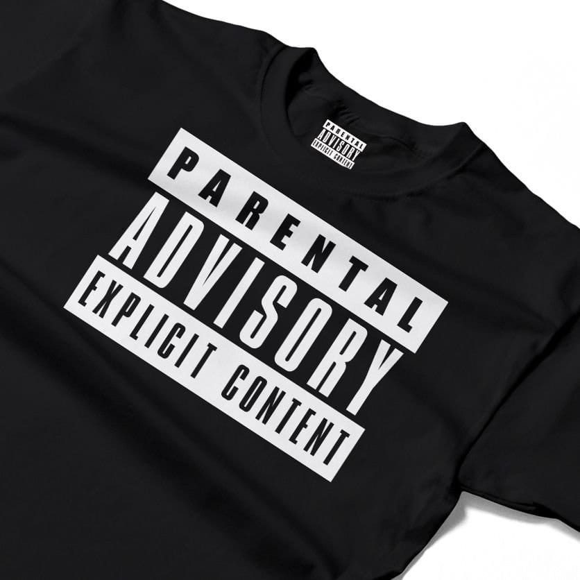 Parental Advisory Parental Advisory Men's Explicit Content T-Shirt in Black - 4