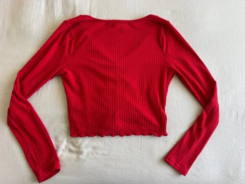 New Look Red Ruched Top