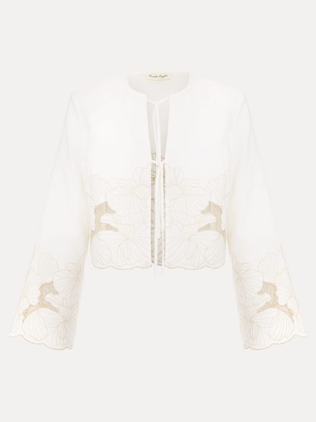 Phase Eight Phase Eight Women's Svea Broderie Jacket in Off-White - 2