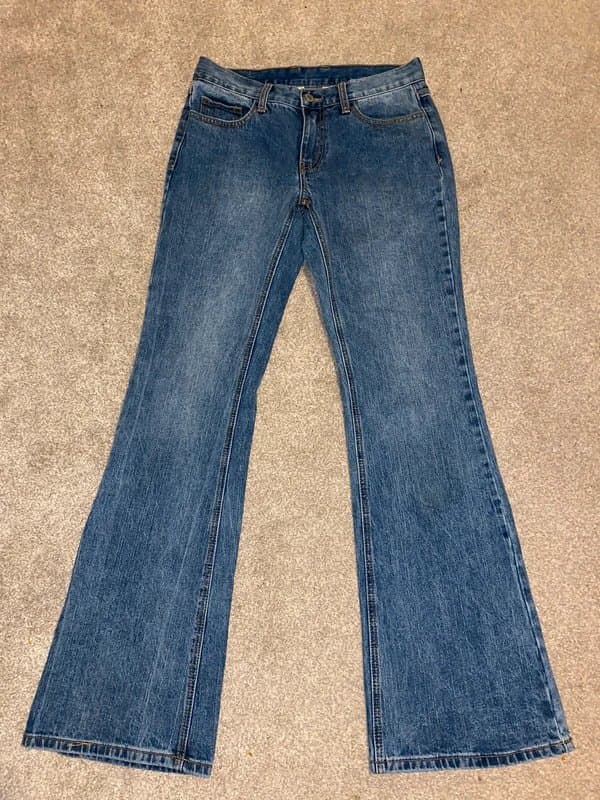 J.Galt Vintage Y2K blue light wash flared denim jeans