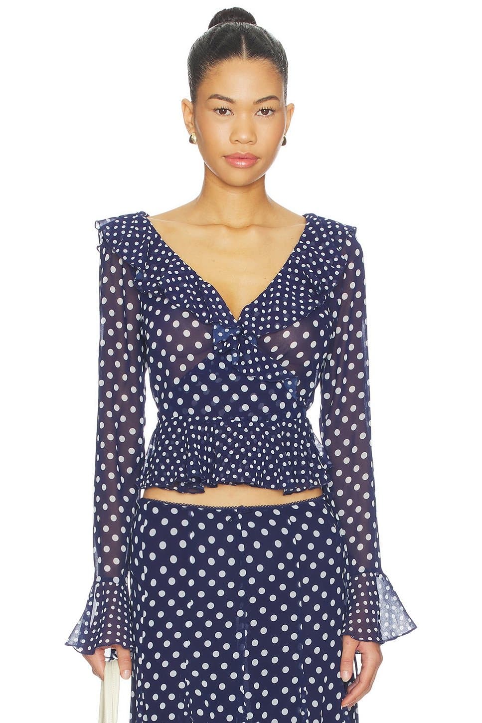 revolve Mallorca Ruffle Wrap Top