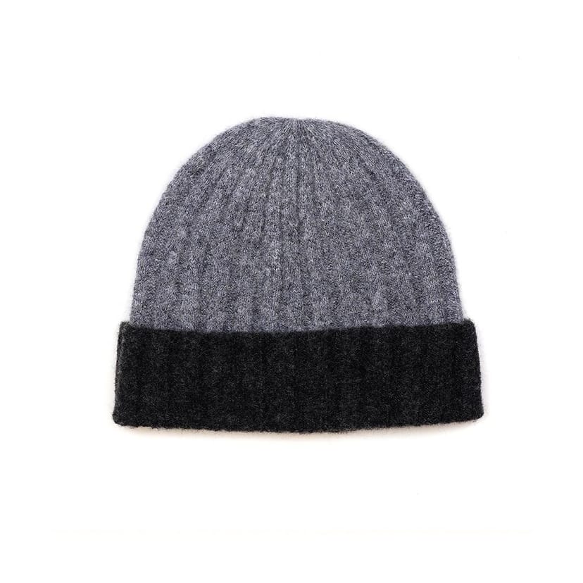 POM Collection POM Collection Men's Winter Beanie Hat in Grey - 1