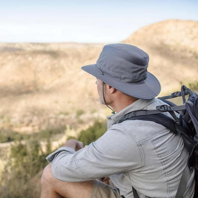 Sunday Afternoons Sunday Afternoons Men's 'Charter Escape' UPF 50+ Pack-Flat Travel Fedora in Grey - 3