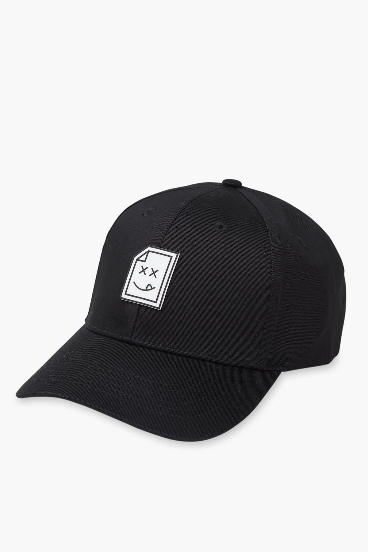 Original Creator Original Creator Men's Smiley_404 Cap in Jet Black