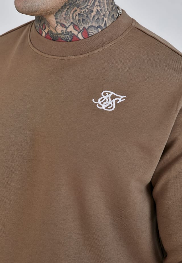 SikSilk SikSilk Men's Essentials Sweater in Brown - 2