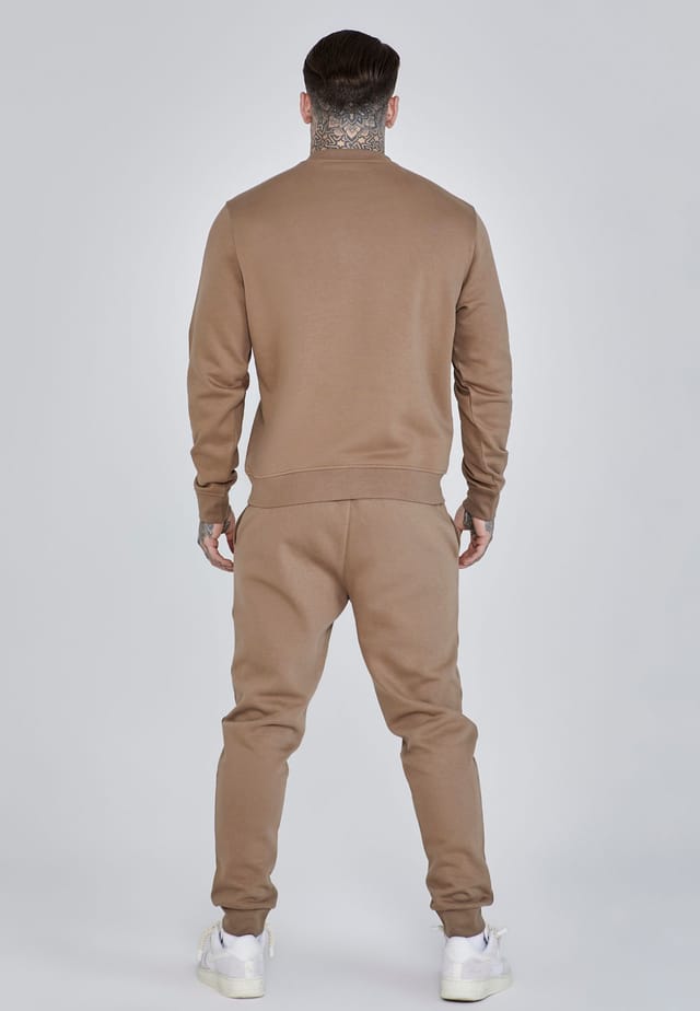 SikSilk SikSilk Men's Essentials Sweater in Brown - 3