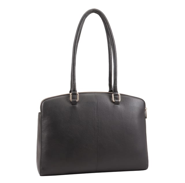 Paul Costelloe Paul Costelloe Women's Marina Leather Shoulder Bag in Black - 2