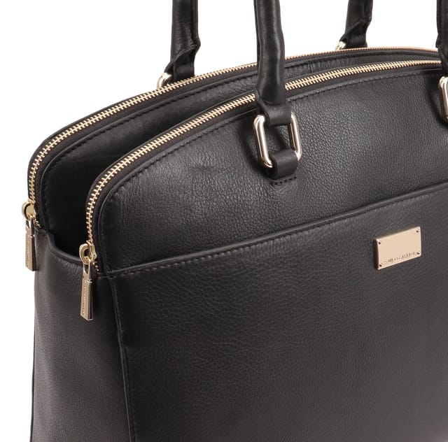 Paul Costelloe Paul Costelloe Women's Marina Leather Shoulder Bag in Black - 3