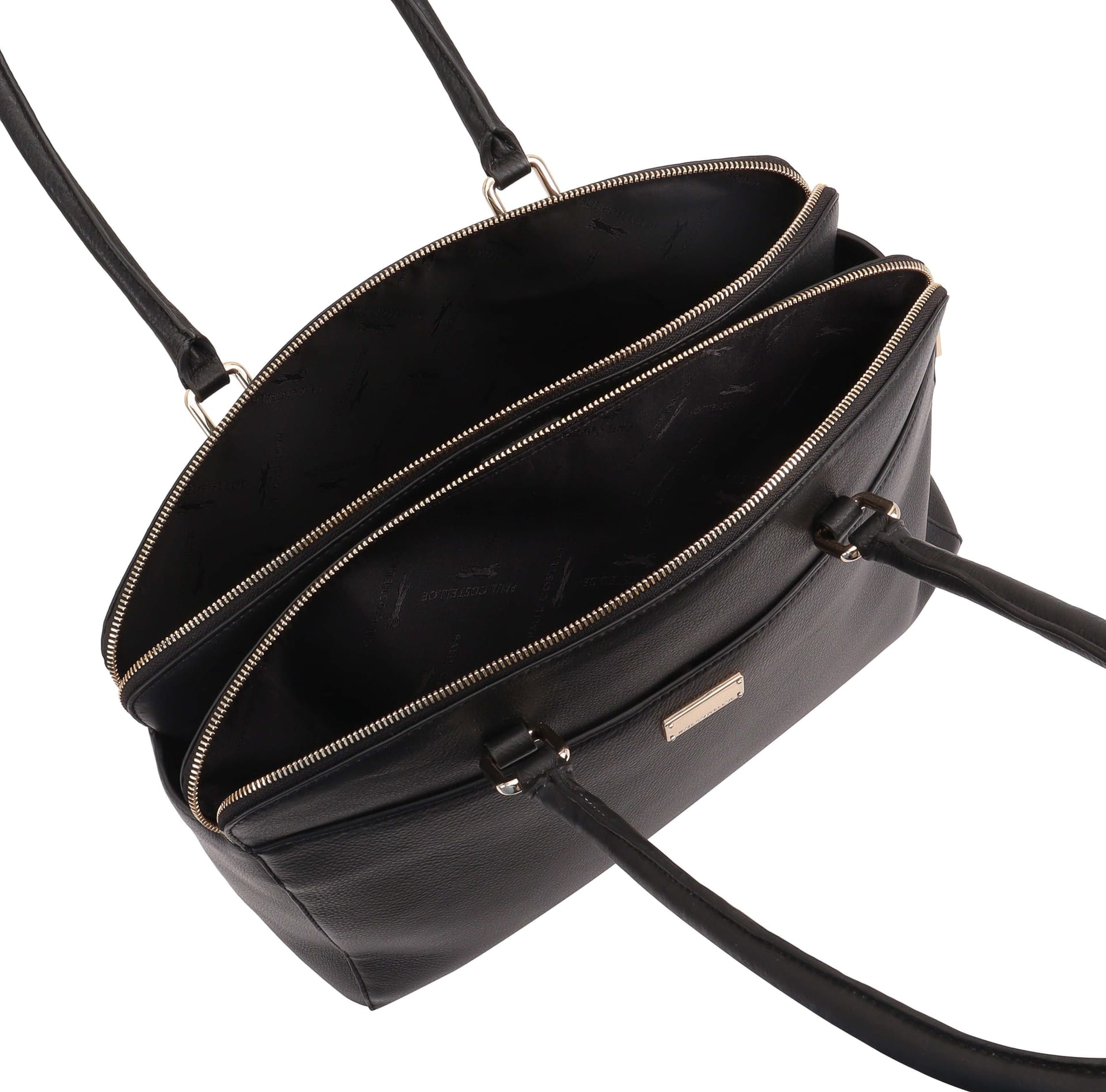 Paul Costelloe Paul Costelloe Women's Marina Leather Shoulder Bag in Black - 4