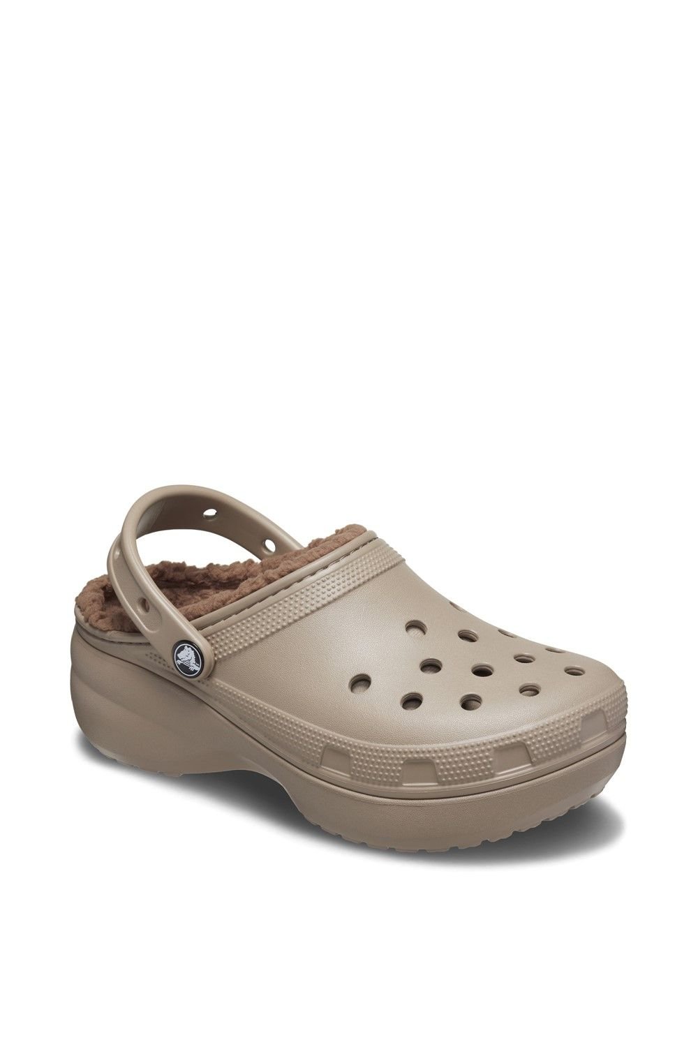 Crocs Crocs Women's Classic Platform Lined Clog in Natural - 1