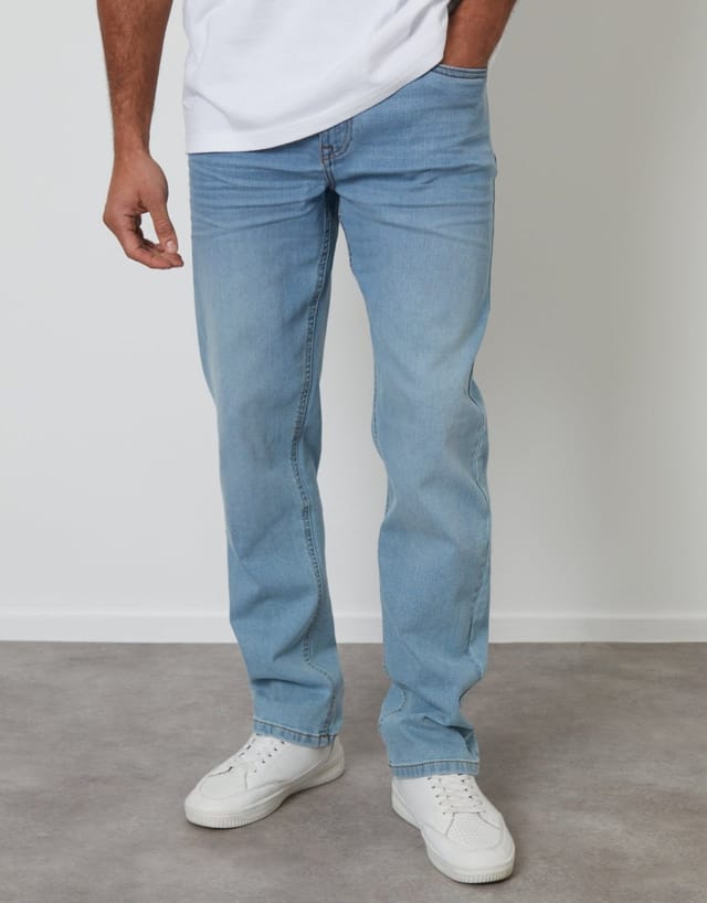 Threadbare threadbare Men's Straight Leg Jeans in Blue - 2