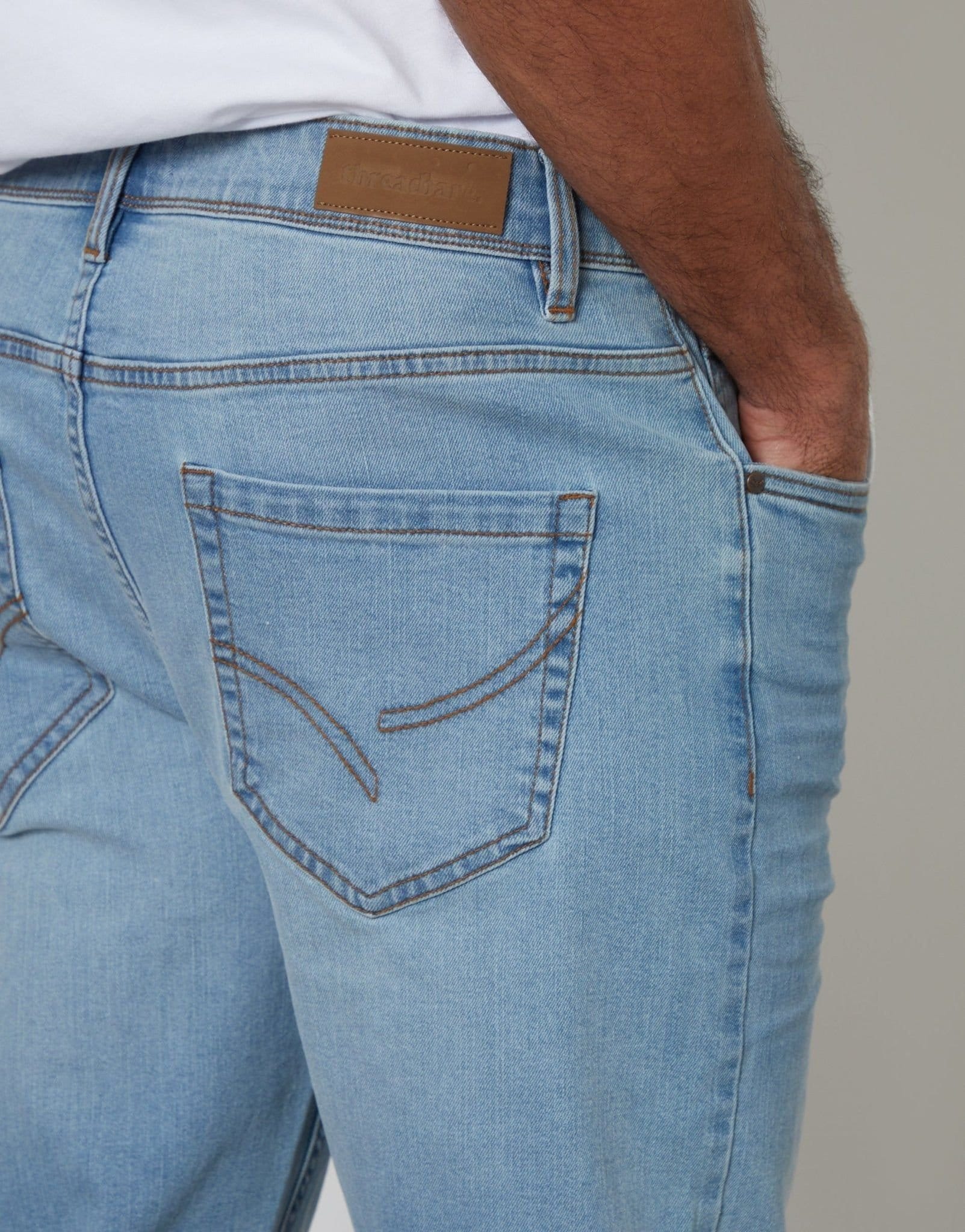 Threadbare threadbare Men's Straight Leg Jeans in Blue - 4