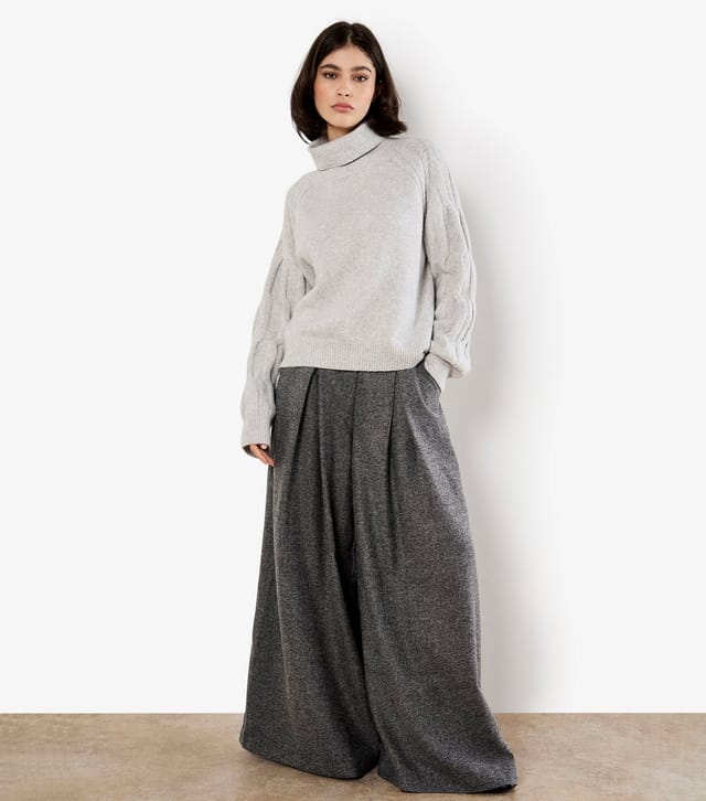 Apricot Women's Grey Roll Neck Jumper Apricot New Look - 2