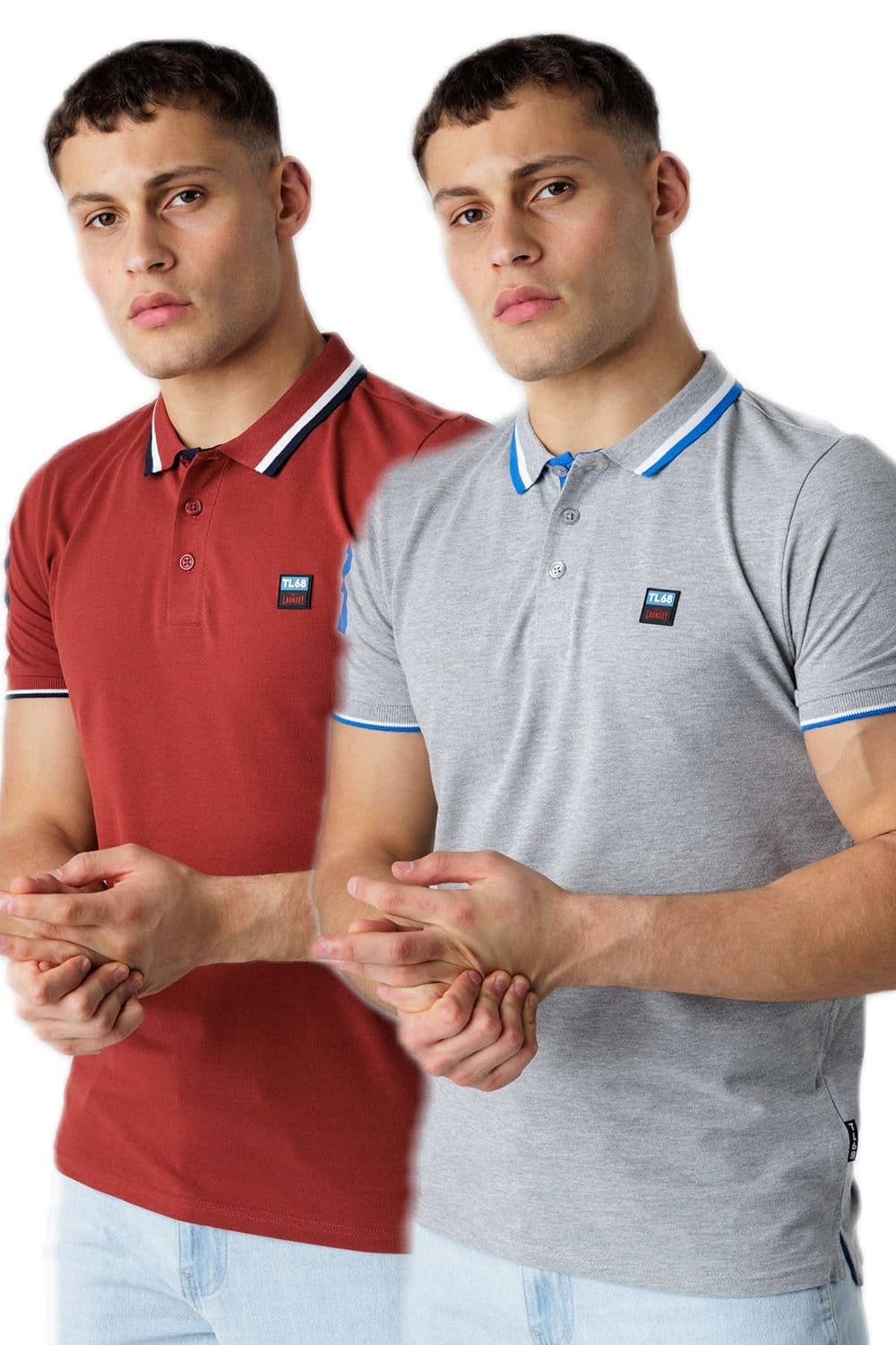 Tokyo Laundry Men's 2-Pack Cotton Short Sleeve Button-Up Polo