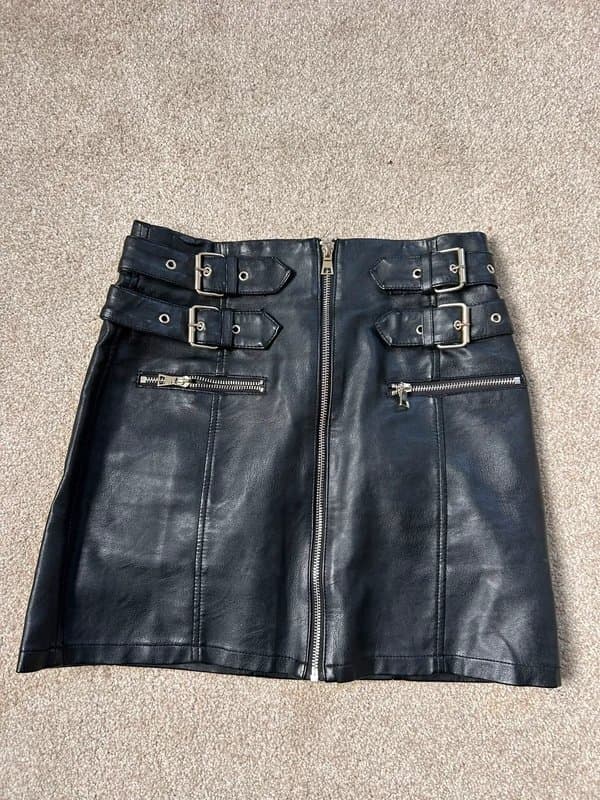 Topshop Topshop leather skirt
