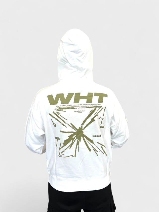 Off-White Off-White Men's Splash Arrow Skate Fit White Hoodie - 2
