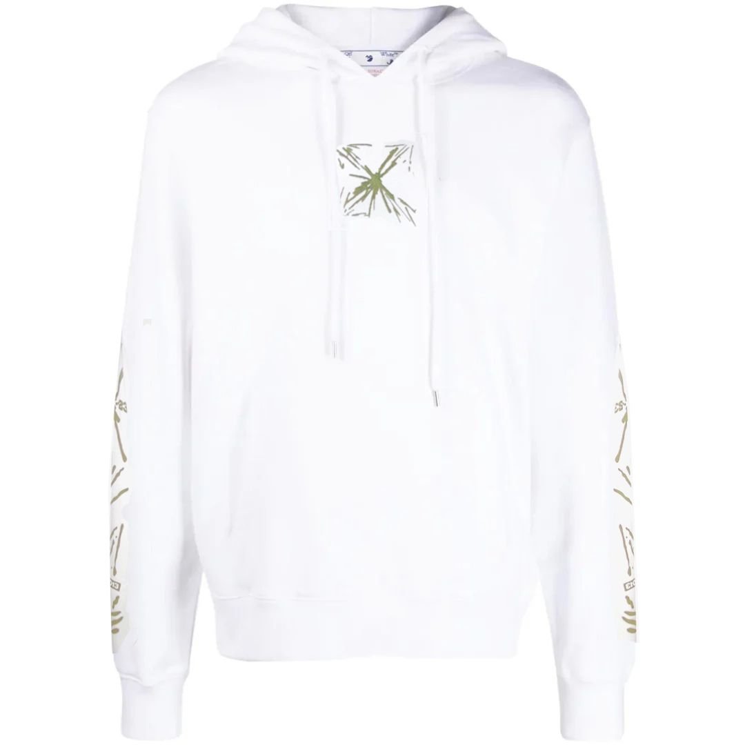 Off-White Off-White Men's Splash Arrow Skate Fit White Hoodie - 3
