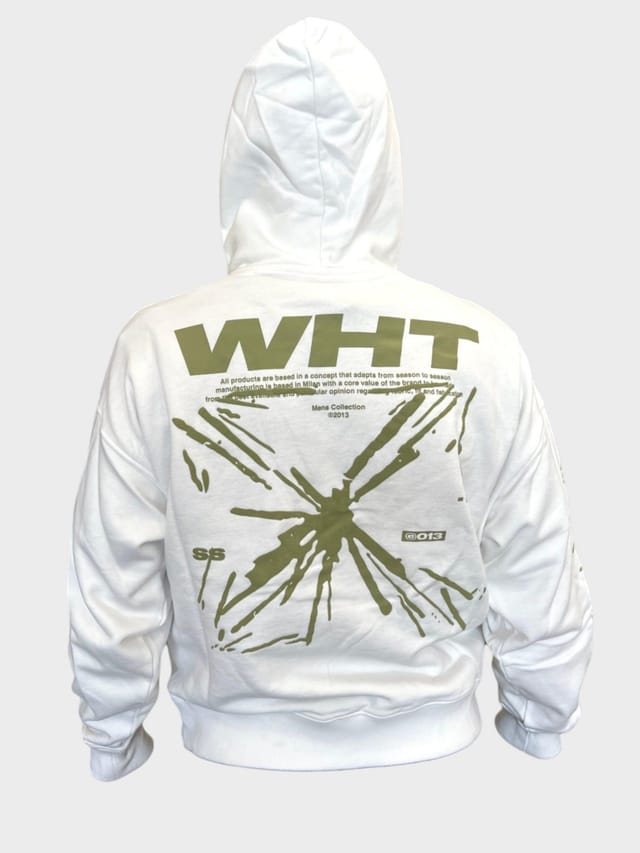 Off-White Off-White Men's Splash Arrow Skate Fit White Hoodie - 3