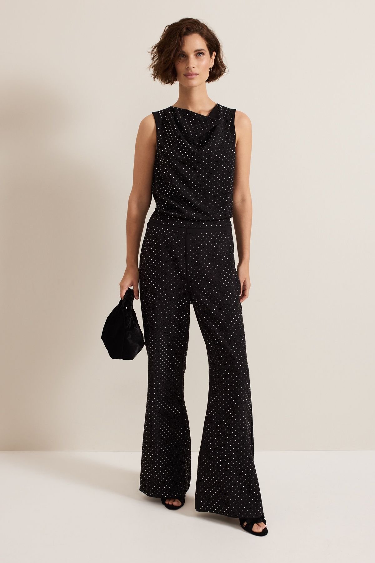 Phase Eight Phase Eight Women's Ottie Black Cowl Neck Top - 3