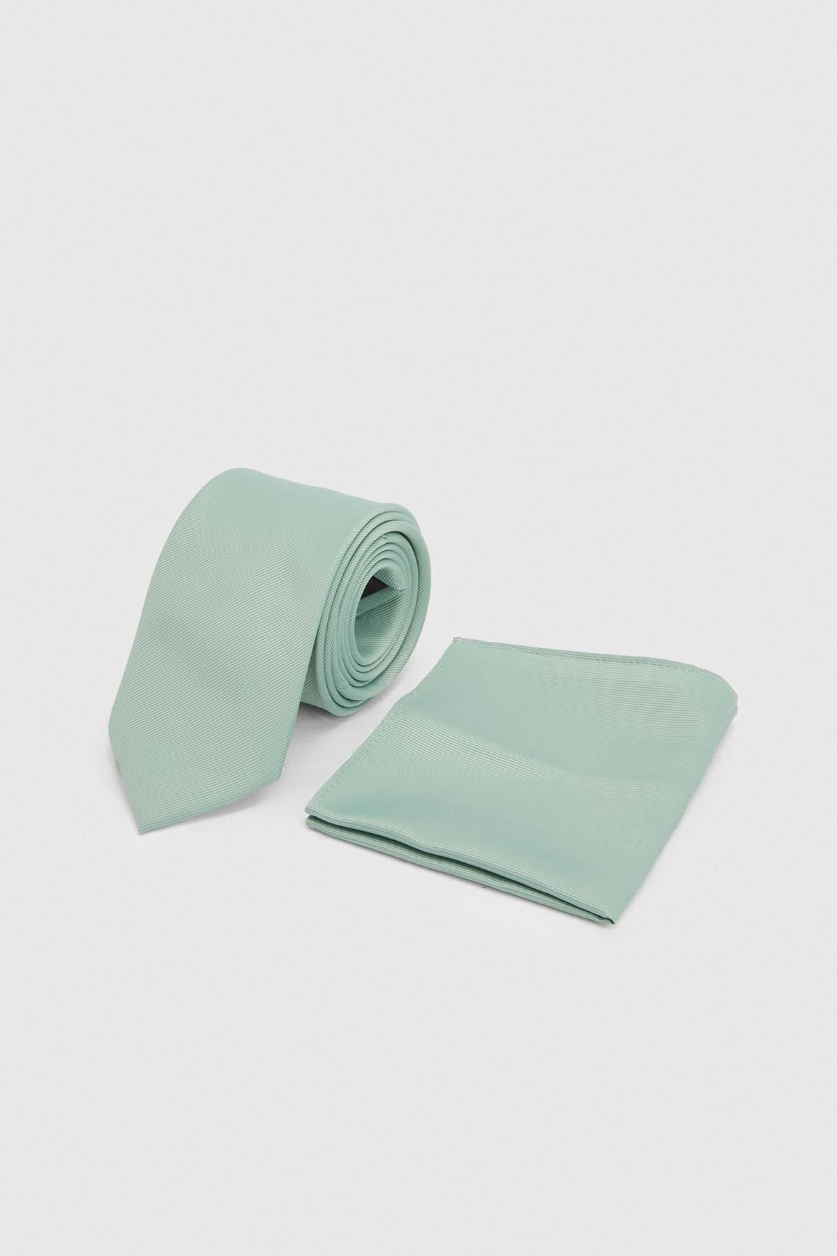 Burton Burton Men's Sage Plus & Tall Tie & Pocket Square