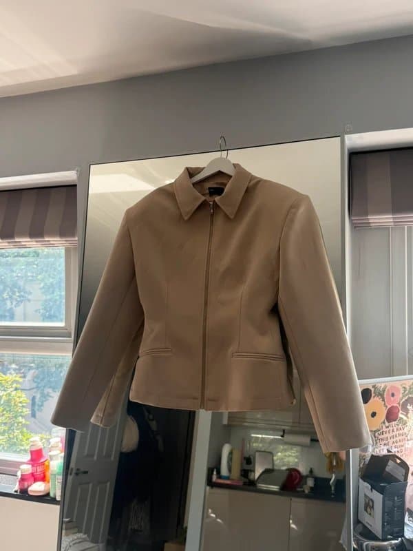 ASOS ASOS design tailored sculpted cinch waist zip jacket