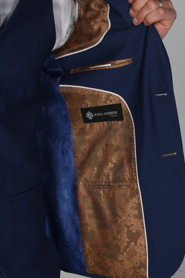 Paul Andrew Paul Andrew Men's Mayfair Formal Blazer With Buttons in Blue - 2