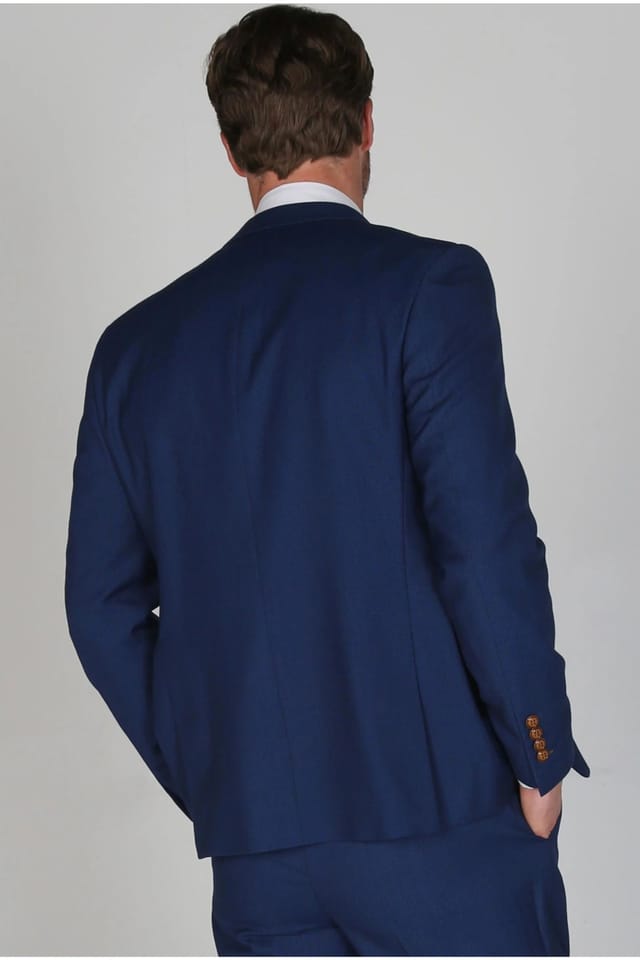 Paul Andrew Paul Andrew Men's Mayfair Formal Blazer With Buttons in Blue - 3