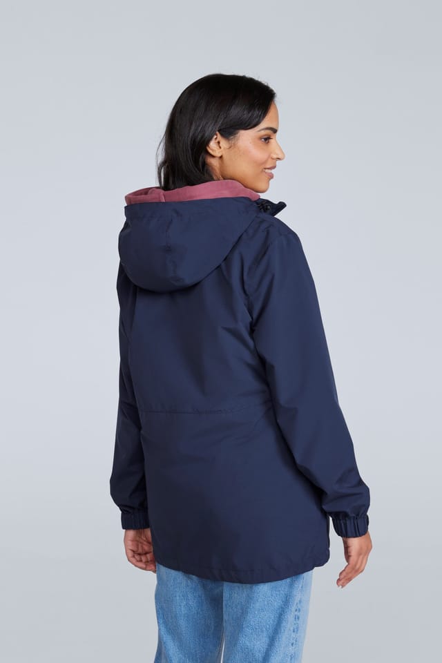 Animal Animal Women's 'Pace' Packable Breathable Comfy Waterproof Jacket in Navy - 3
