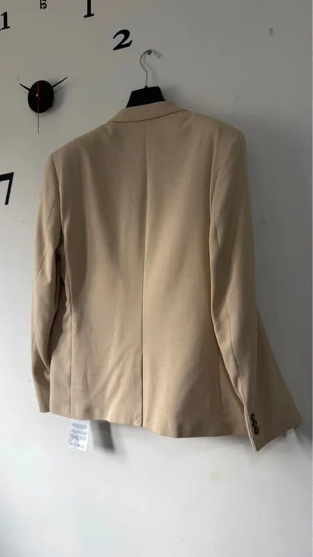 ASOS Design Wedding skinny suit jacket in stone (44R)