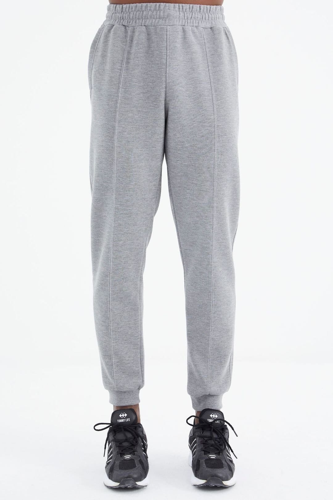 Tommy Life Men's Regular-Fit Fleece Sweatpants in Dark Grey