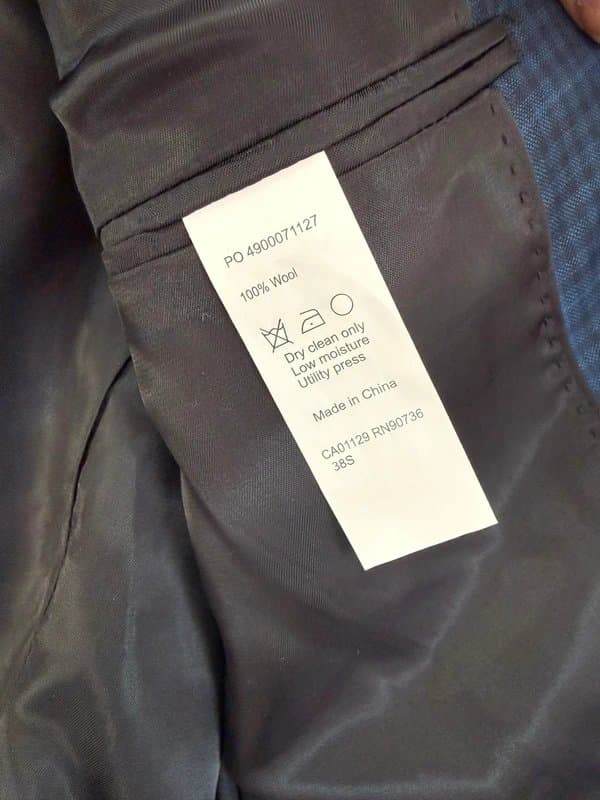 Calvin Klein Calvin Klein - Blue Plaid Men's Blazer - Classic Two-Button Suit Jacket