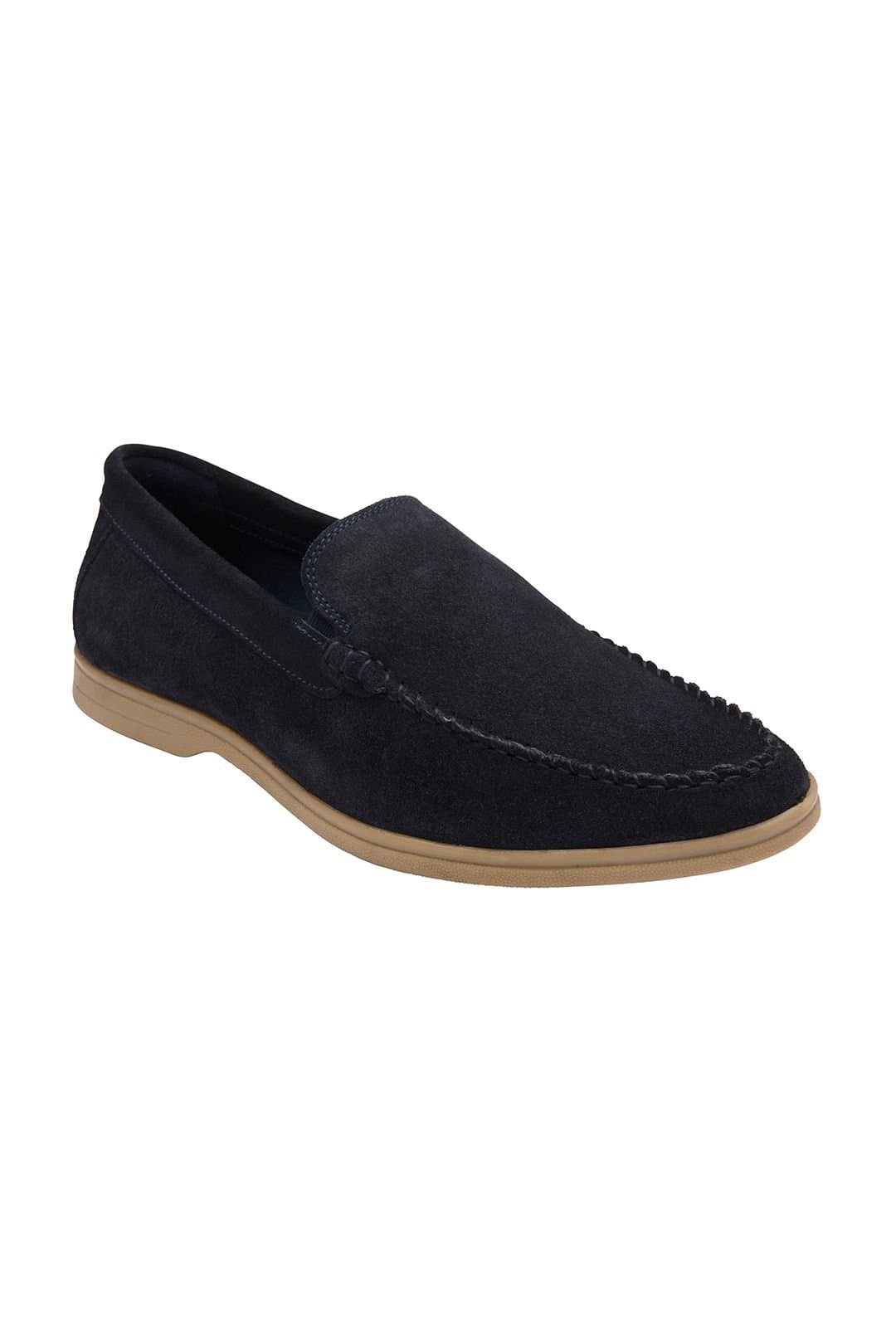 Lotus Lotus Men's 'Drakon' Suede Loafers in Navy