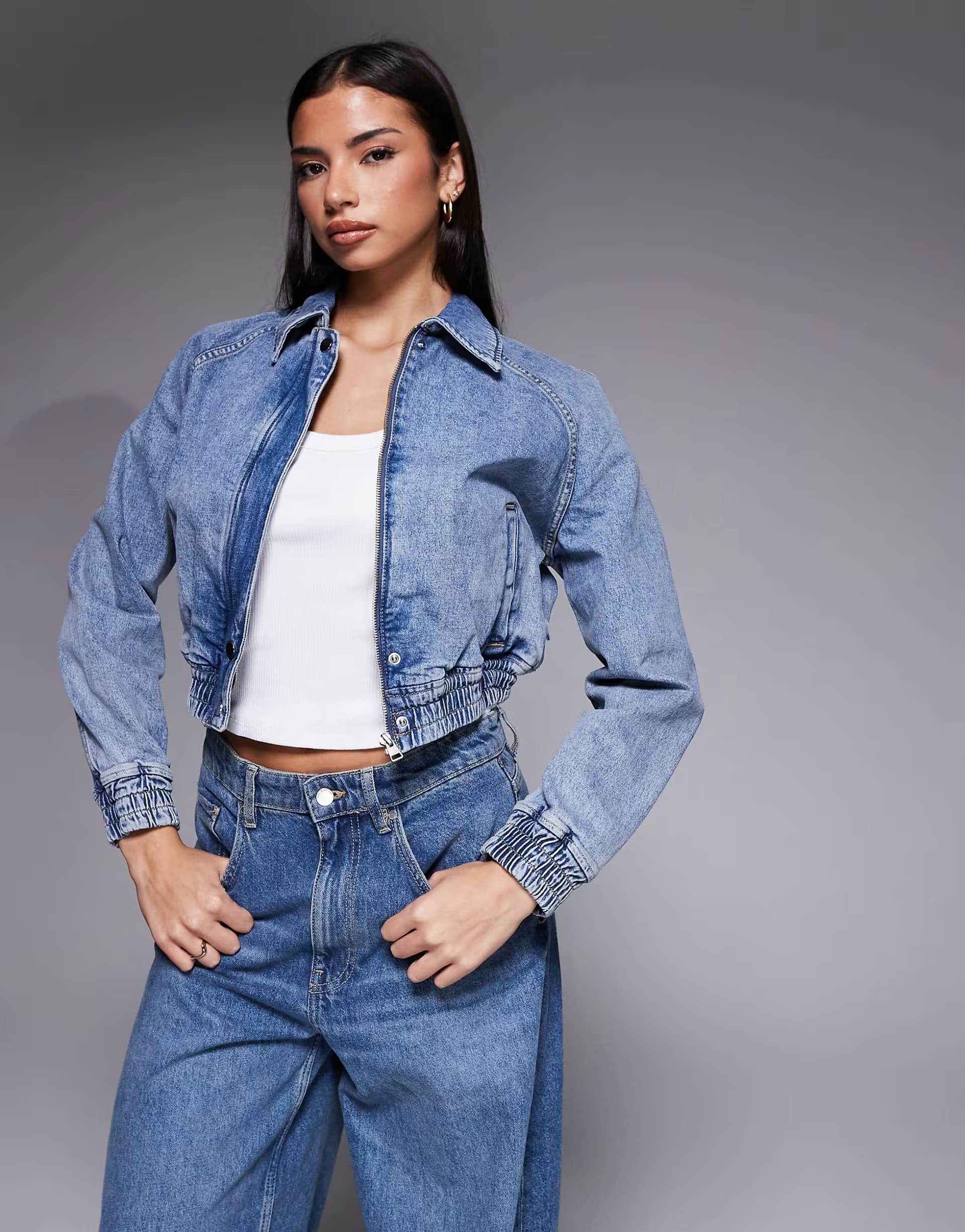 ASOS ASOS Hugo Blue Denim Jacket in Bright Blue