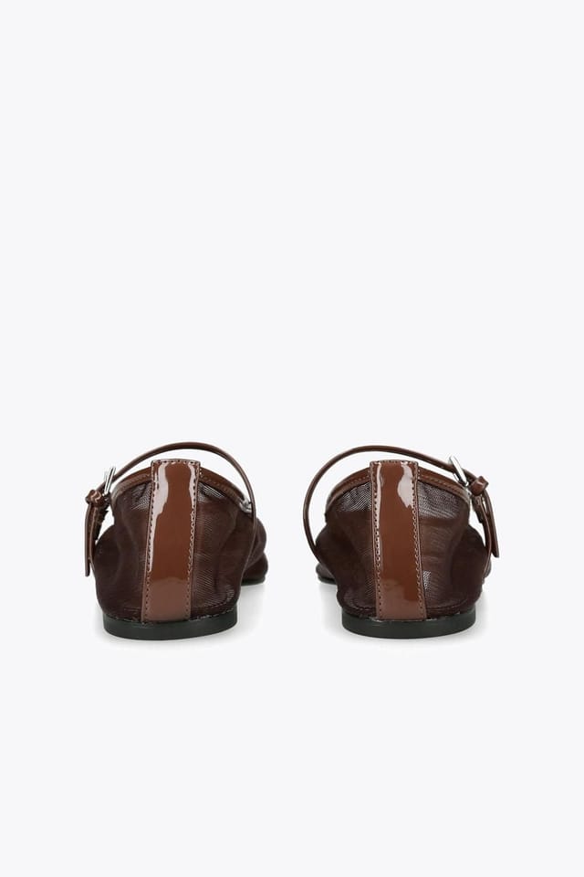 Steve Madden STEVE MADDEN Women's 'Mash Dark Brown' Fabric Flats in Dark Brown - 3