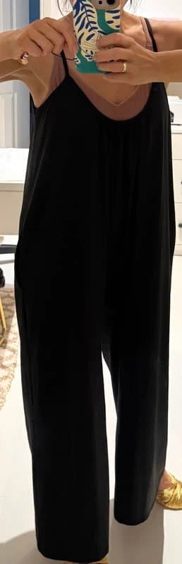 ASOS Baggy Playsuit black size M