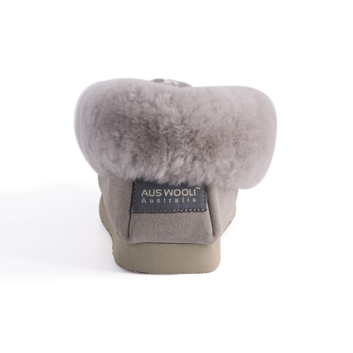 Aus Wooli Australia Aus Wooli Australia Women's Hand Stitched Sheepskin Moccasin in Light Grey - 3