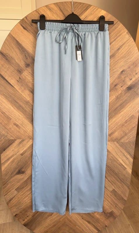 Primark Primark Light Blue Satin Wide Leg Trousers - NWT - Size 10
