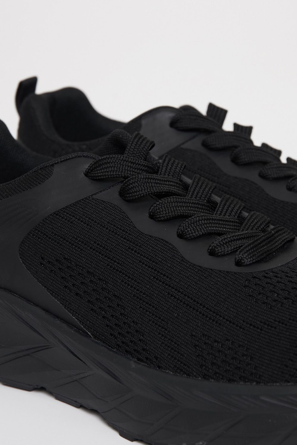 Threadbare Threadbare Men's Textured Slip On Trainers in Black - 3