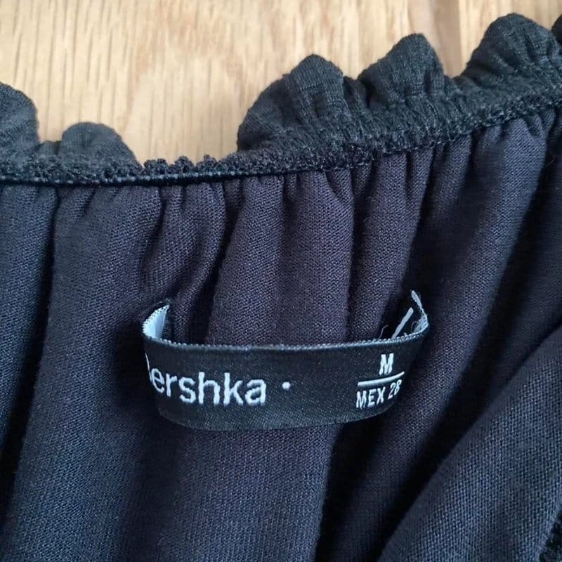 Bershka Black Off-Shoulder Top
