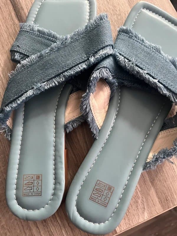 ASOS Denim flat sandals