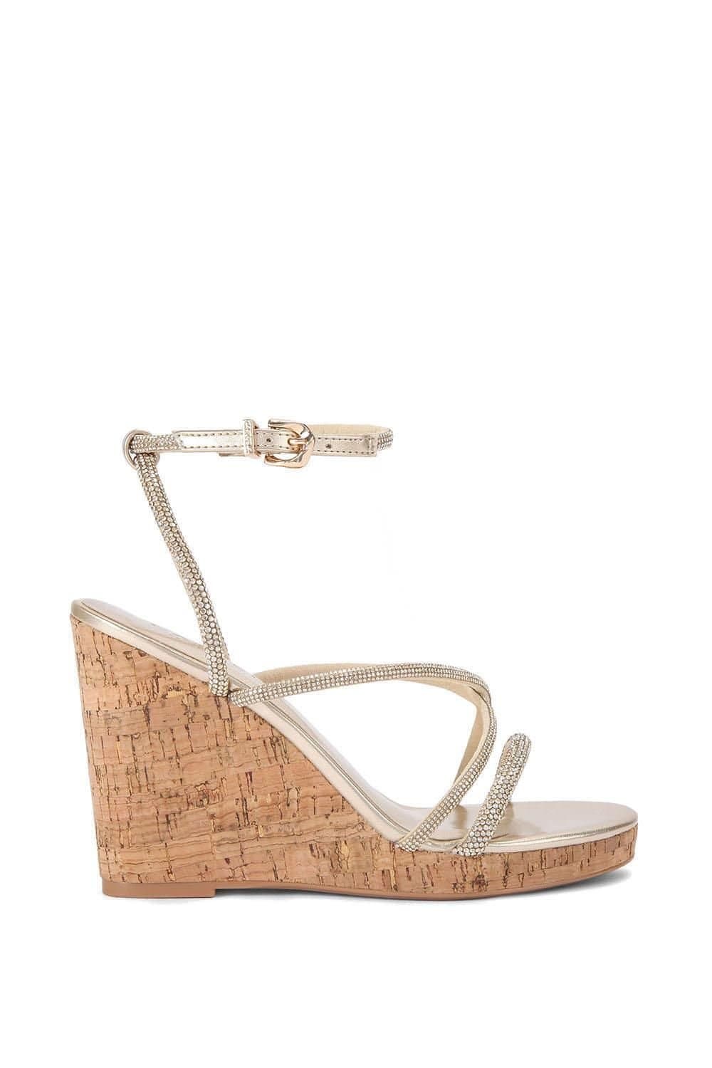Carvela Carvela Women's 'Ravello Wedge' Sandals in Gold