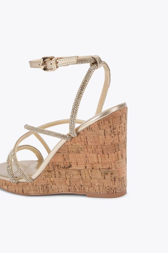 Carvela Carvela Women's 'Ravello Wedge' Sandals in Gold - 3