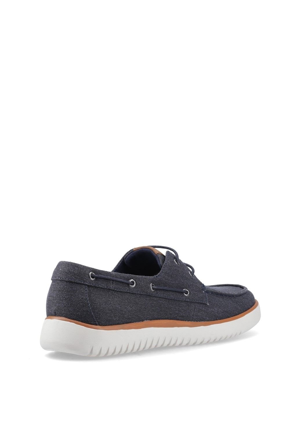 Hush Puppies Hush Puppies Men's Daniel Canvas Boat Shoe in Navy - 2