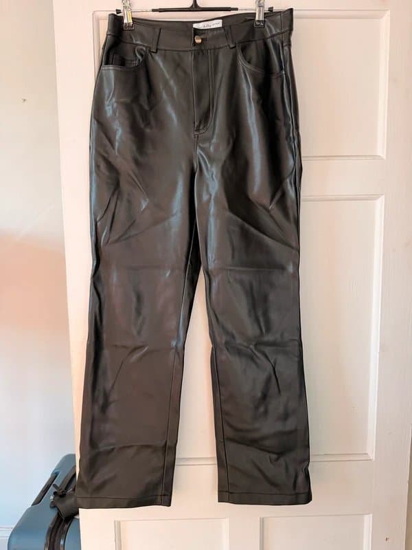 Never Fully Dressed Never Fully Dressed faux leather trousers