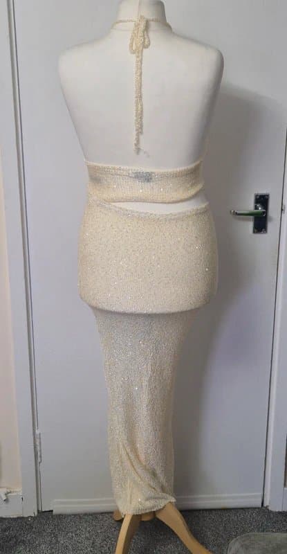 Boohoo Boohoo Sparkly Swimwear Cover-Up Set – Fits UK 14–16