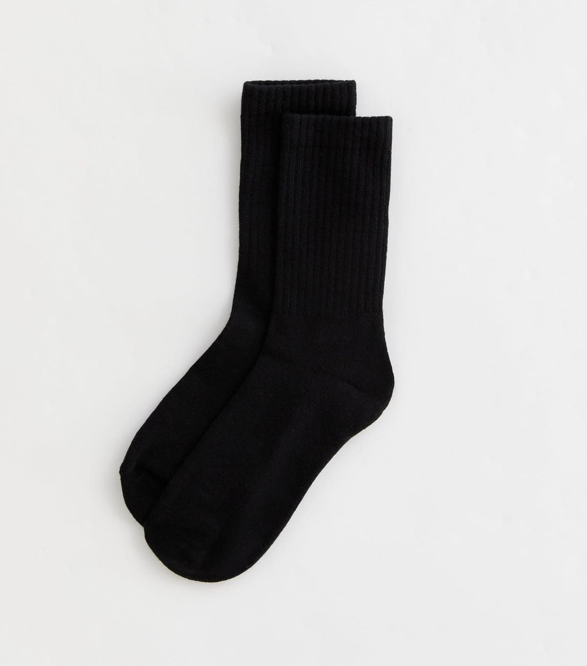 New Look Black Ribbed Tube Socks New Look
