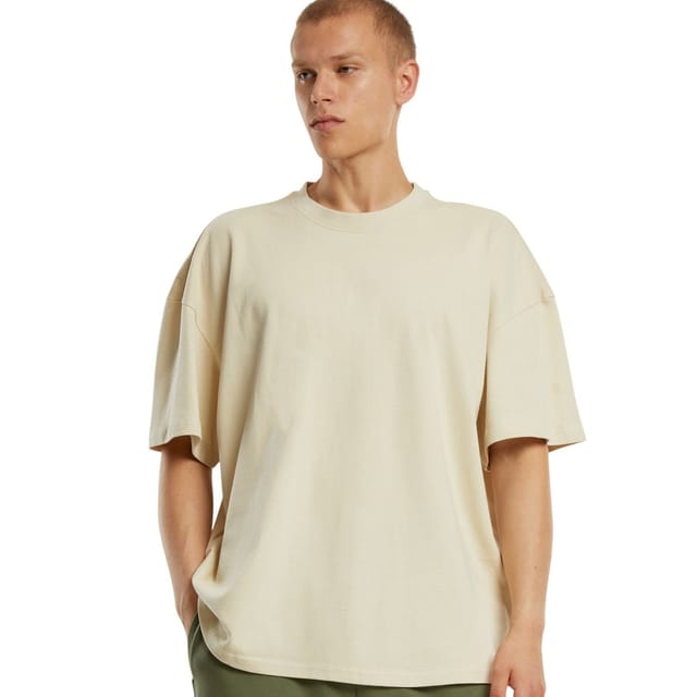 New Morning Studios New Morning Studios Men's Jersey Cotton Oversized T-Shirt in Light Sand - 3