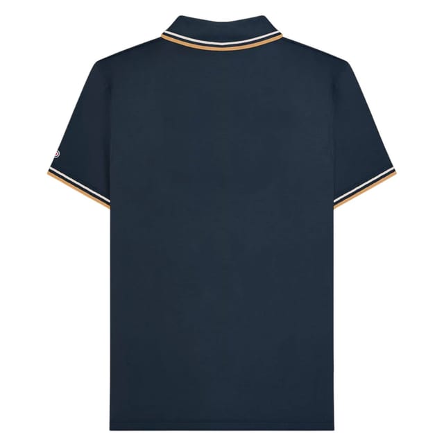 Lambretta Lambretta Men's SS25 Twin Tip Polo Shirt in Dark Navy - 2