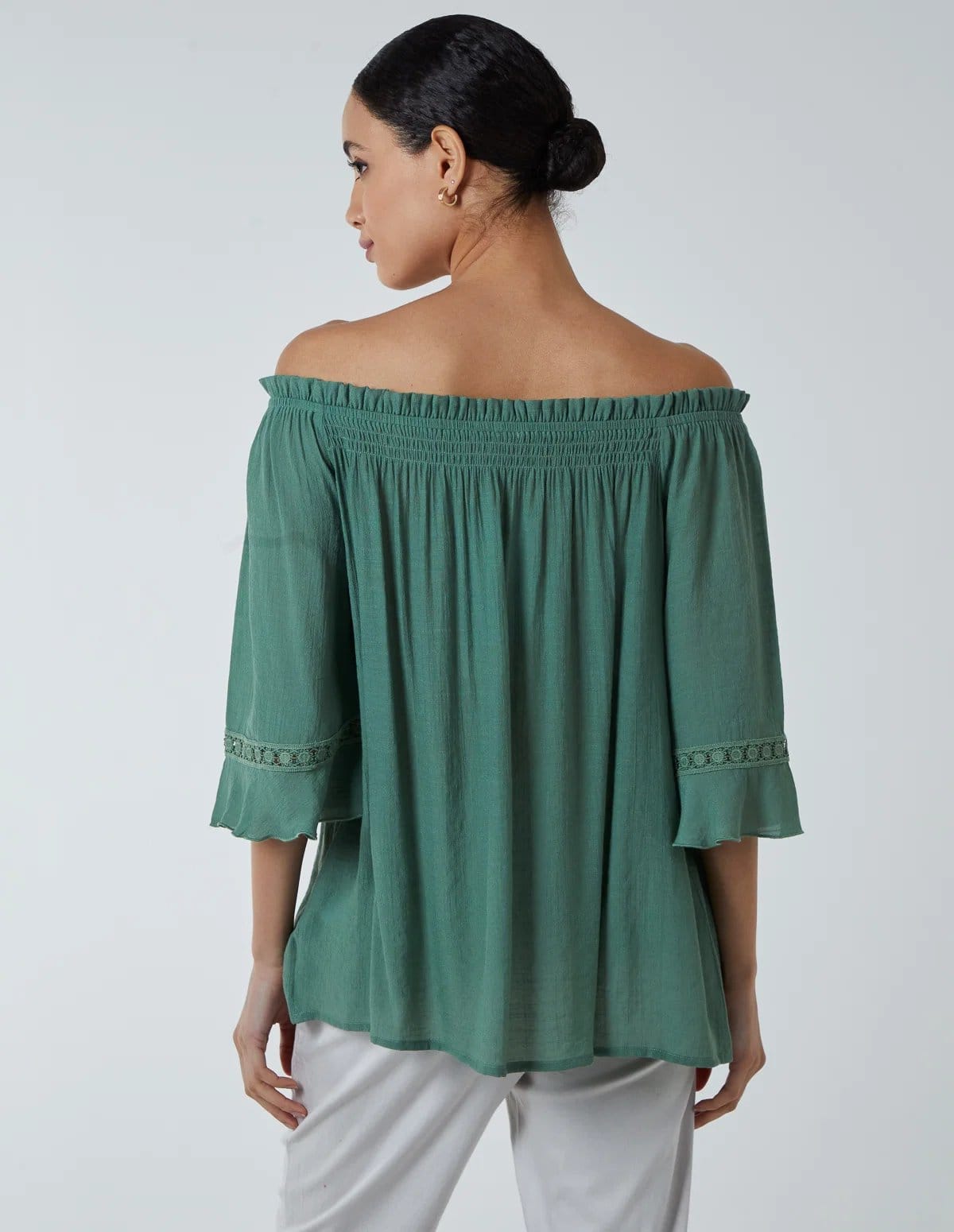 Blue Vanilla Bardot Tie Front Top - 4
