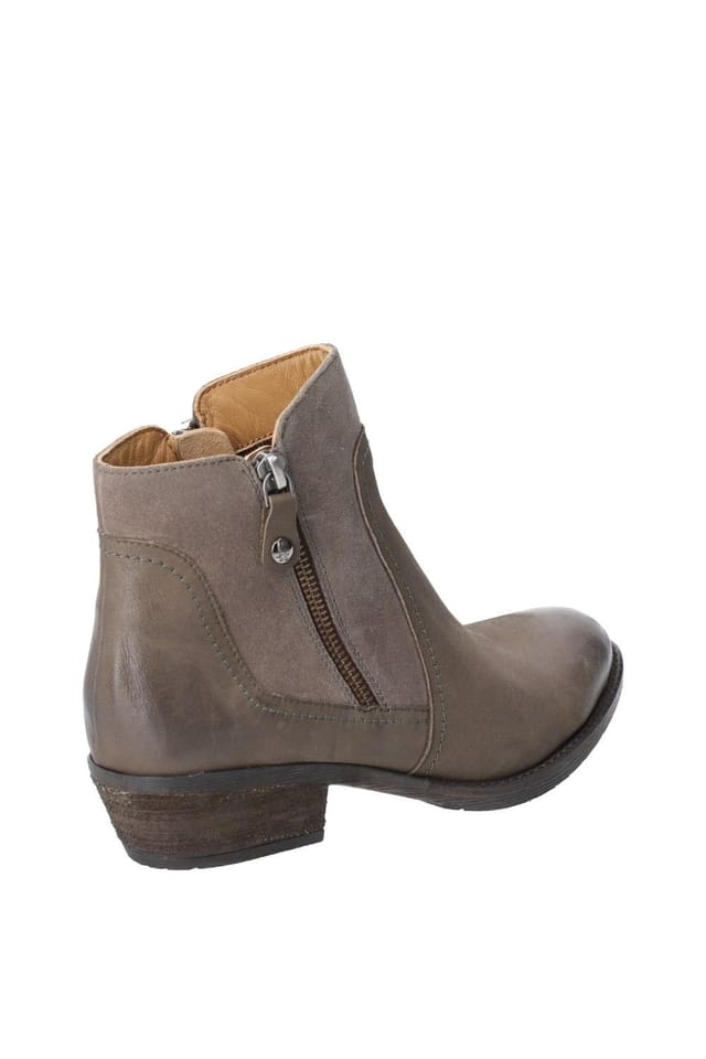 Hush Puppies Hush Puppies Women's 'Isla' Leather & Suede Ankle Boots in Khaki - 2